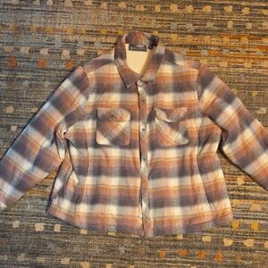 Free Country Sherpa Lined Plaid Jacket XXL